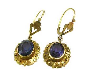 Amethyst Drop Earrings