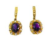 Amethyst Drop Earrings