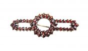 Antique Garnet Bar Brooch