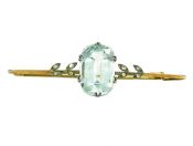 Aquamarine Brooch