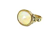 Audrius Krulis Opal and Diamond Ring