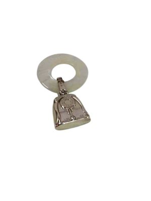 Birks Sterling Silver and Mother of Pearl Teething Ring 