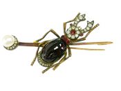 Cabochon Garnet Beetle