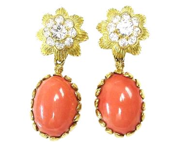 Coral Earrings