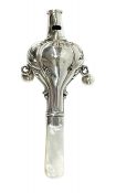Crisford & Norris Sterling Silver Baby Rattle, Birmingham 1912