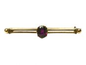 Garnet Bar Pin