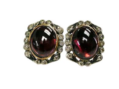 Garnet Studs