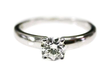 Modern Diamond Solitaire Engagement Ring