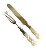 Mother of Pearl Handled Dinner Forks & Knives