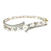 Pearl and Diamond Bracelet
