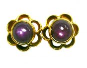 Star Ruby Stud Earrings