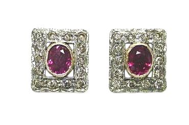 Ruby Stud Earrings