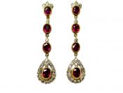 Ruby Drop Earrings