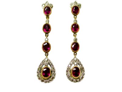 Ruby Drop Earrings