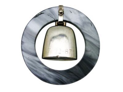Sterling and Mother-of-Pearl-Style Baby Rattle