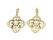 Vintage Opal Drop Earrings