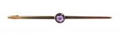 Vintage Amethyst Bar Brooch