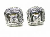 Modern Diamond Stud Earrings