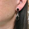 Victorian Style Smokey Quartz Earrings
