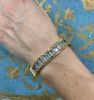 Vintage 12.21ct Aquamarine Bangle in 14kt Yellow Gold