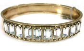 Vintage 12.21ct Aquamarine 14kt Bangle