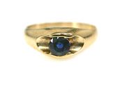 Birks Sapphire Solitaire Ring