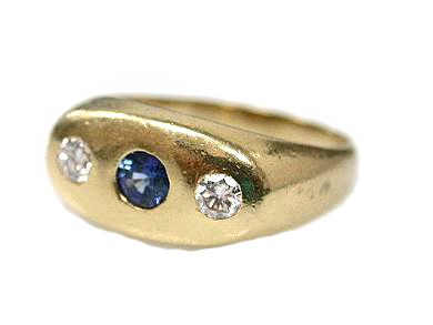 Vintage Sapphire and Diamond Ring