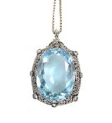 Aquamarine Pendant