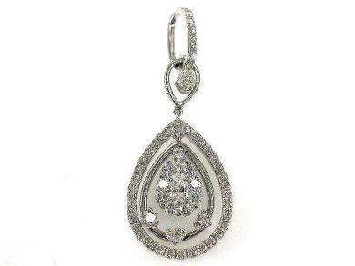 Tear Drop Diamond Pendant