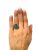 Vintage 16.58ct Carved Cat Aquamarine 14kt Ring