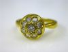 Vintage Rosette Diamond Cluster Ring