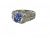 Vintage Tanzanite and Diamond Ring