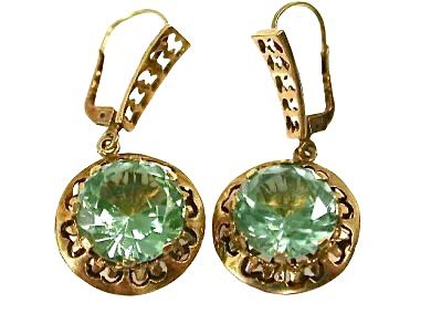 Green Spinel Earrings