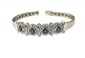Vintage Sapphire and Diamond Bracelet