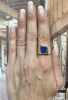 Vintage Lapis Lazuli Solitaire Ring in 10kt Yellow Gold