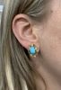 Vintage Turquoise and Diamond Earrings