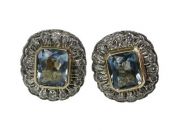 Aquamarine Stud Earrings