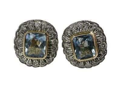 Aquamarine Stud Earrings