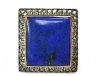 Retro Inspired Lapis and Diamond Ring