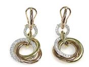 Vintage Style Diamond Drop Earrings