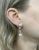 Vintage Pearl and Diamond Drop Earrings