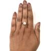 Vintage Cultured Pearl Halo 14kt Ring