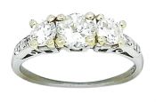 Vintage Three Stone Diamond Ring