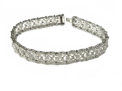 Vintage Diamond Lace Bracelet
