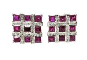 Ruby and Diamond Earrings