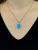 Vintage Turquoise and Diamond Pendant