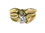 Vintage Diamond Wedding Ring Set