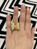 Brushed Gold Ring