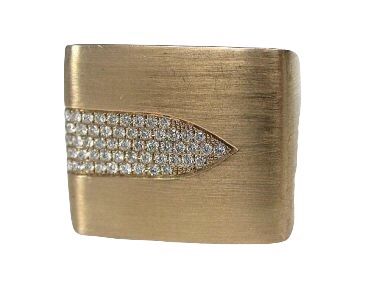 Brushed Gold Ring