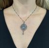 Vintage Aquamarine and Diamond Pendant